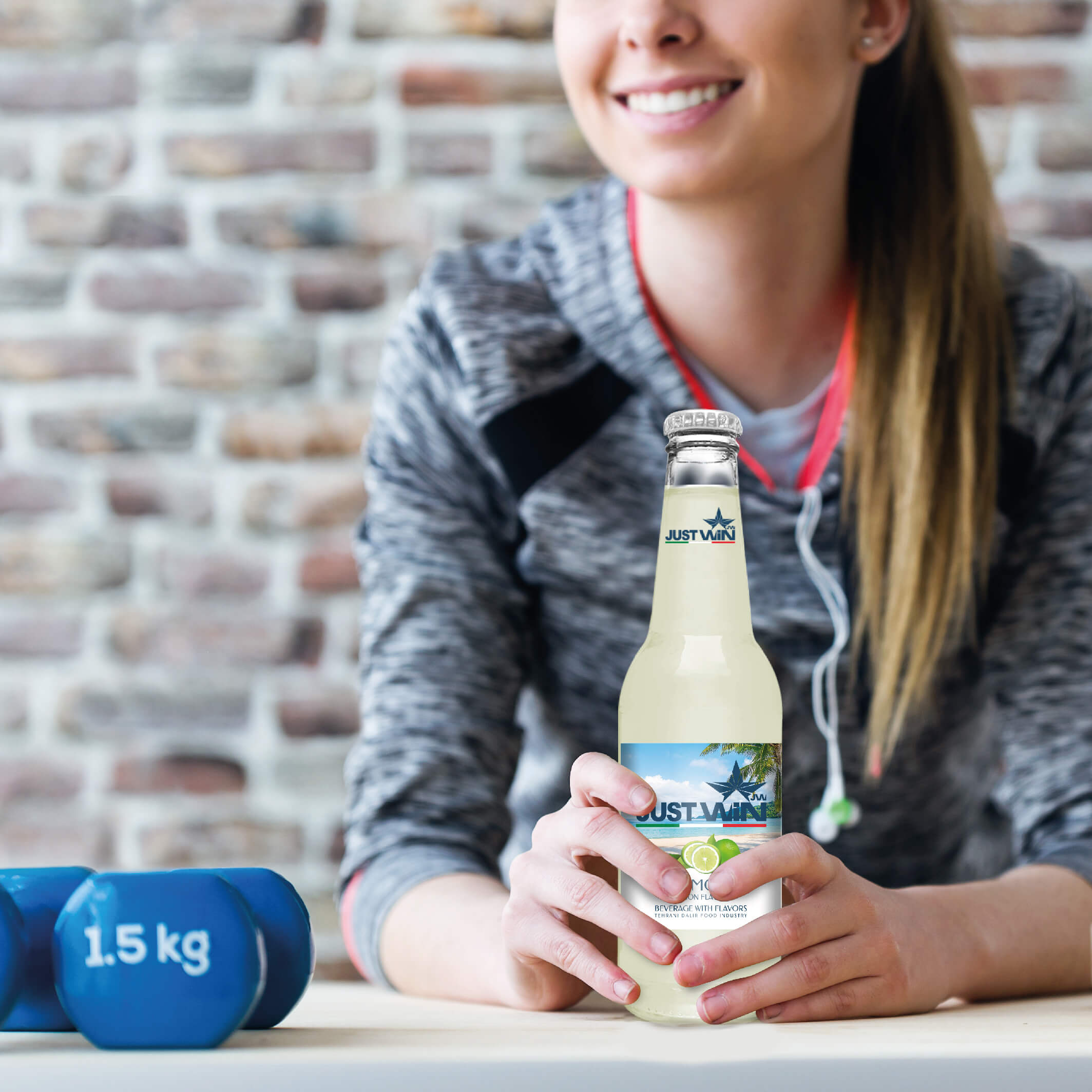 نوشیدنی گازدار جاست وین - لیمو